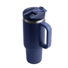 Straw travel lid for navy RTIC 40 oz Road Trip tumbler