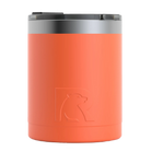 Back view of orange RTIC 12 oz Essential insulated lowball tumbler 