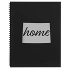 Large black spiral notebook laser etched with 'Colorado Home' design