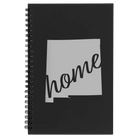 Small black spiral notebook laser etched with 'New Mexico home' design