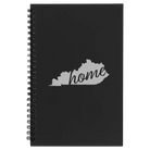 Small black spiral notebook laser etched with 'Kentucky Home' design