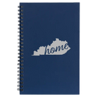 Small blue spiral notebook laser etched with 'Kentucky Home' design