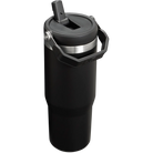 Black Stanley IceFlow 30 oz tumbler with flip straw