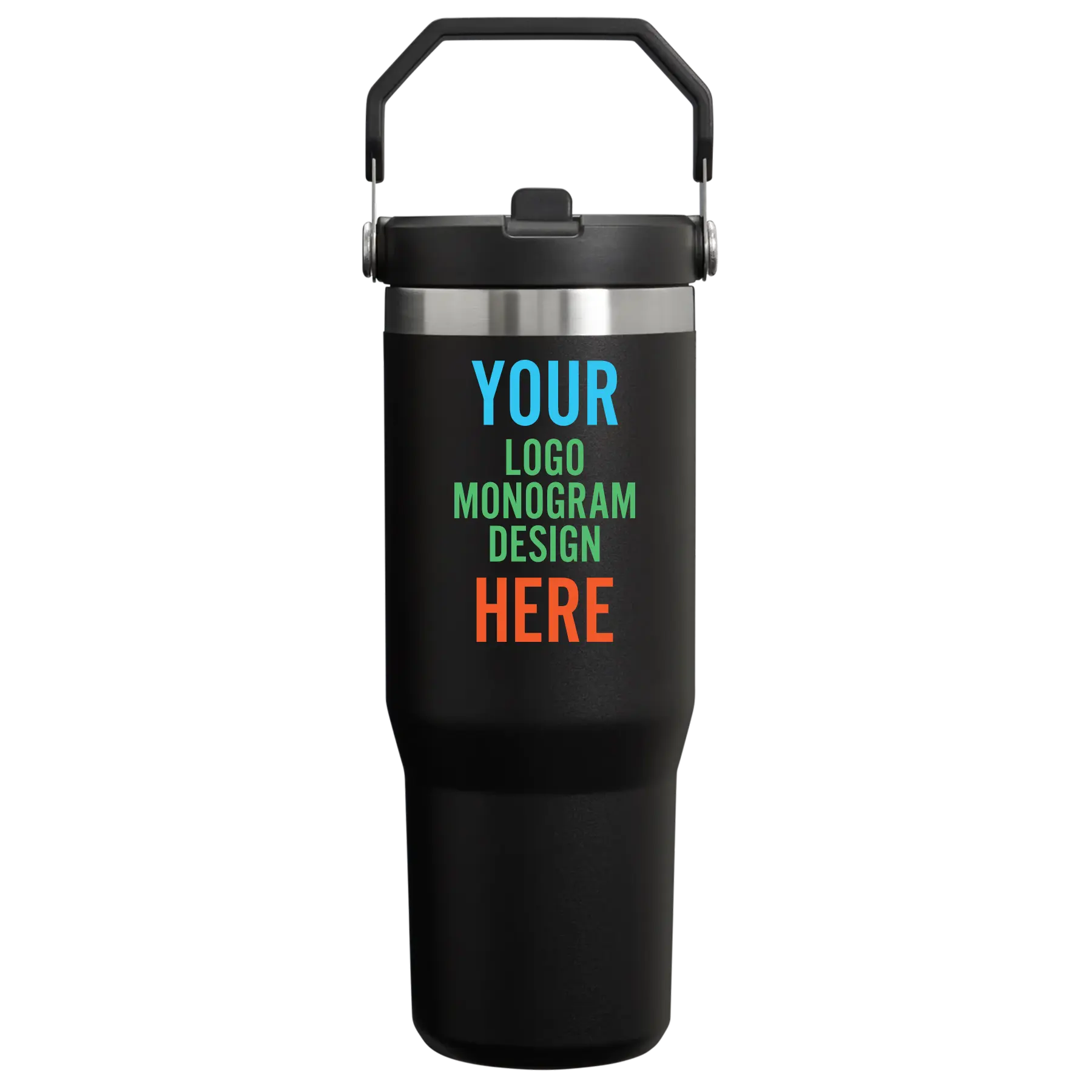 UV Full Color Printed Stanley IceFlow 30 oz Tumbler with Straw Lid in  Charcoal