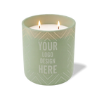 Customized meadow, dotted diamond pattern Wild Journey 12 oz Studio luxury candle with laser etched logo or design