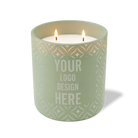 Customized meadow, curves pattern Wild Journey 12 oz Studio luxury candle with laser etched logo or design