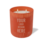 Customized canyon, wood grain pattern Wild Journey 12 oz Studio luxury candle with laser etched logo or design