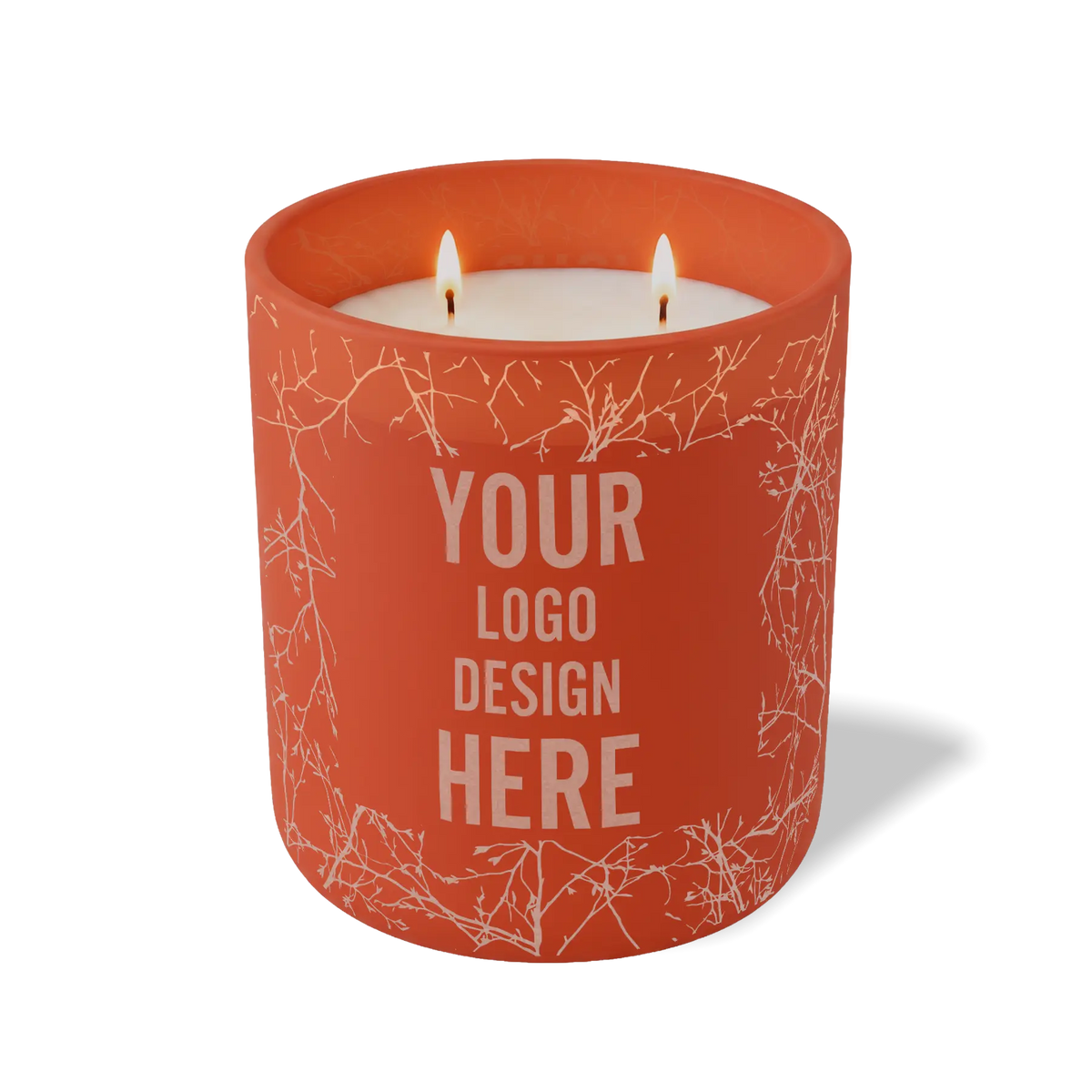 Customized canyon, branches pattern Wild Journey 12 oz Studio luxury candle with laser etched logo or design