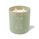 Customized meadow, branches pattern Wild Journey 12 oz Studio luxury candle with laser etched logo or design