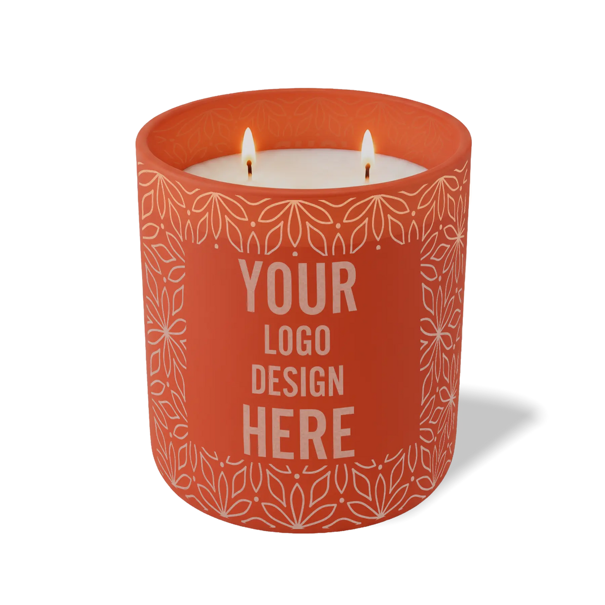 Customized canyon, petals pattern Wild Journey 12 oz Studio luxury candle with laser etched logo or design