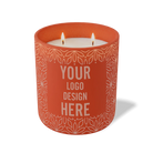 Customized canyon, petals pattern Wild Journey 12 oz Studio luxury candle with laser etched logo or design