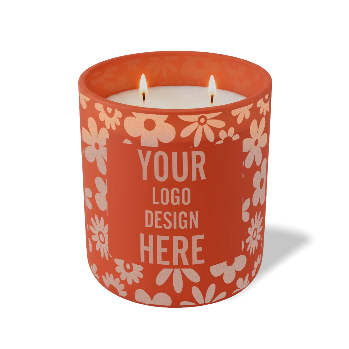 Customized canyon, groovy pattern Wild Journey 12 oz Studio luxury candle with laser etched logo or design