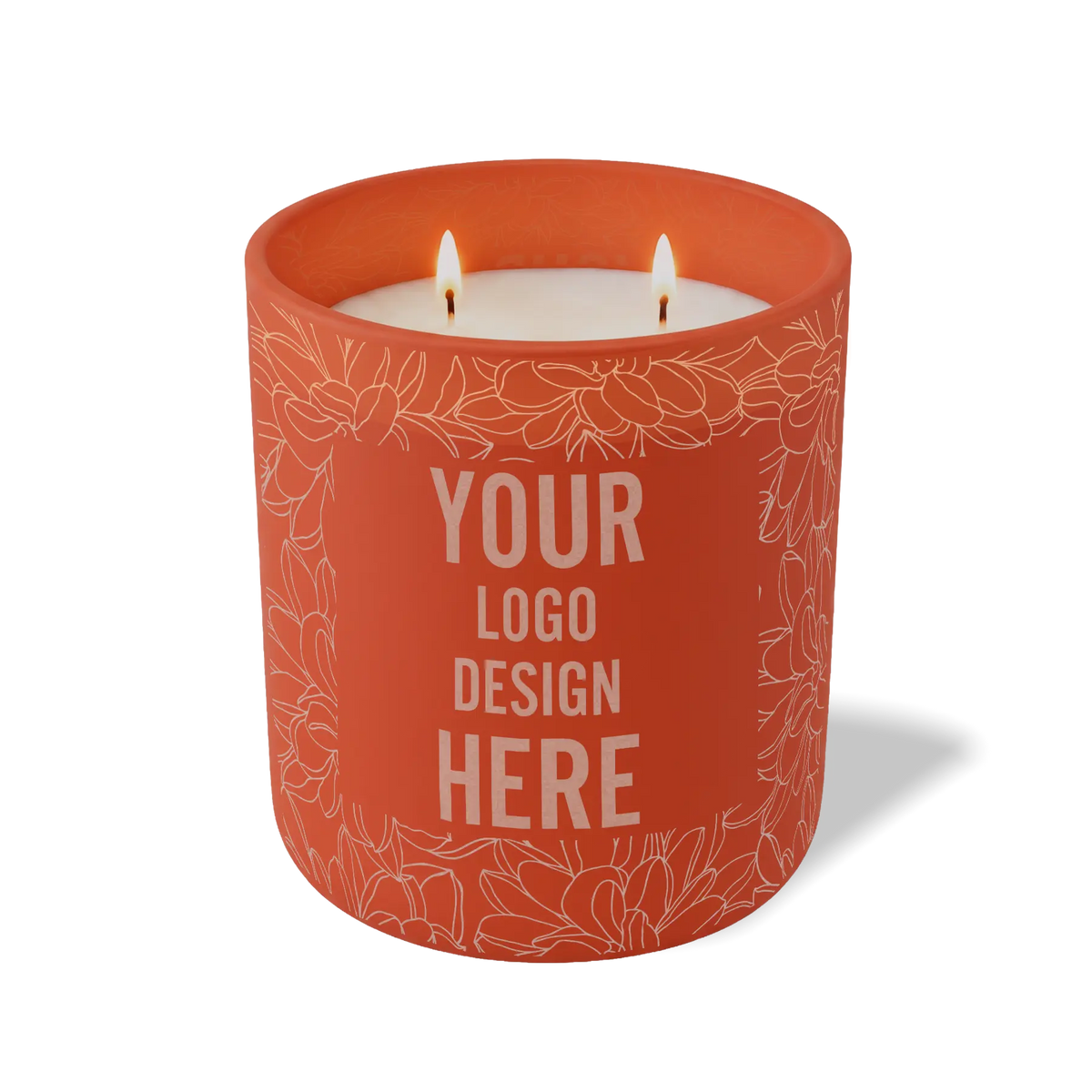 Customized canyon, lotus pattern Wild Journey 12 oz Studio luxury candle with laser etched logo or design
