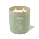 Customized meadow, lotus pattern Wild Journey 12 oz Studio luxury candle with laser etched logo or design