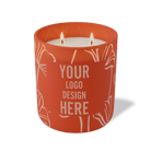 Customized canyon, oversized flower pattern Wild Journey 12 oz Studio luxury candle with laser etched logo or design