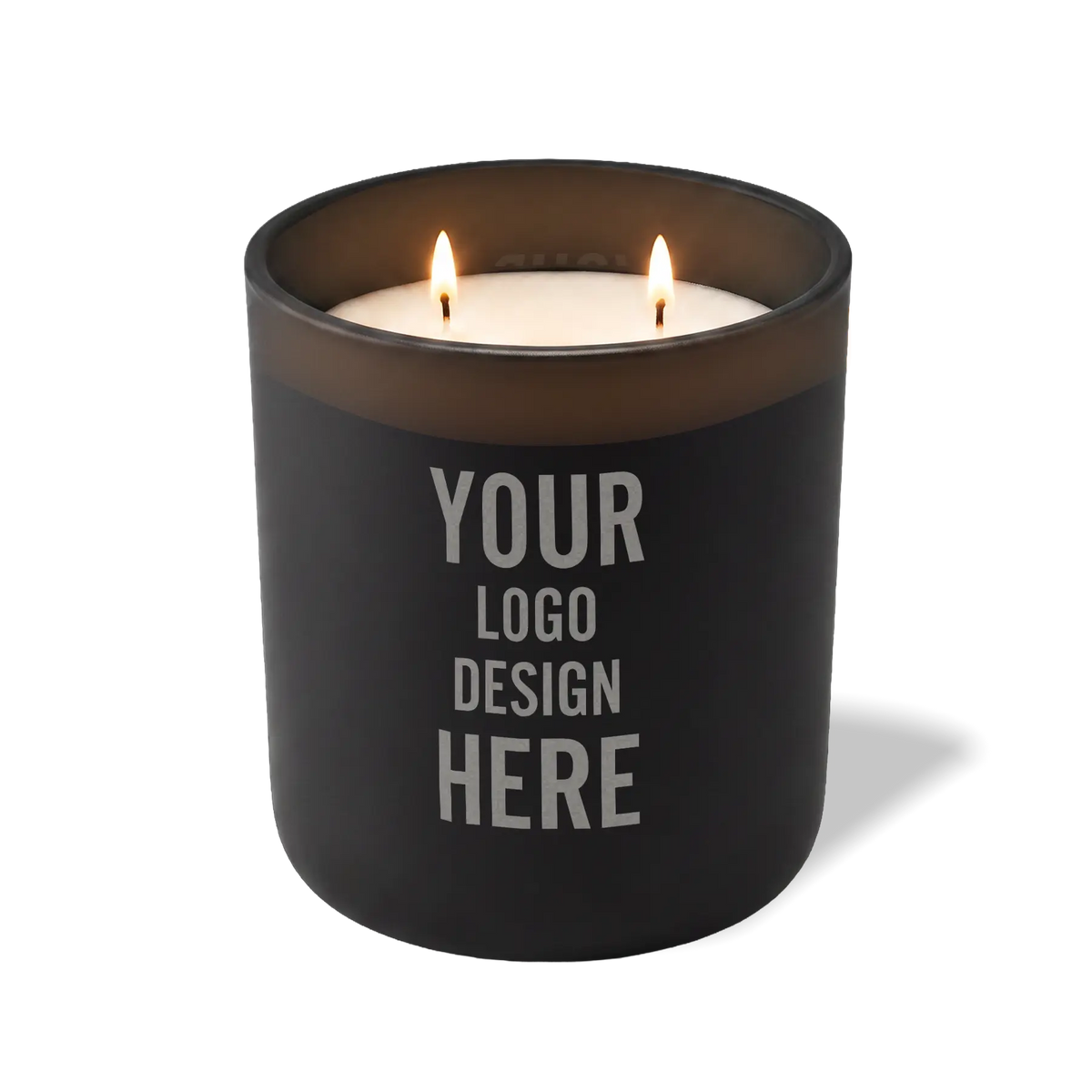 Customized black Wild Journey 12 oz Studio luxury candle with laser etched logo or design