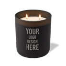 Customized black Wild Journey 12 oz Studio luxury candle with laser etched logo or design
