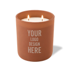 Customized clay Wild Journey 12 oz Studio luxury candle with laser etched logo or design