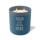 Customized cobalt Wild Journey 12 oz Studio luxury candle with laser etched logo or design