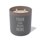 Customized graphite Wild Journey 12 oz Studio luxury candle with laser etched logo or design