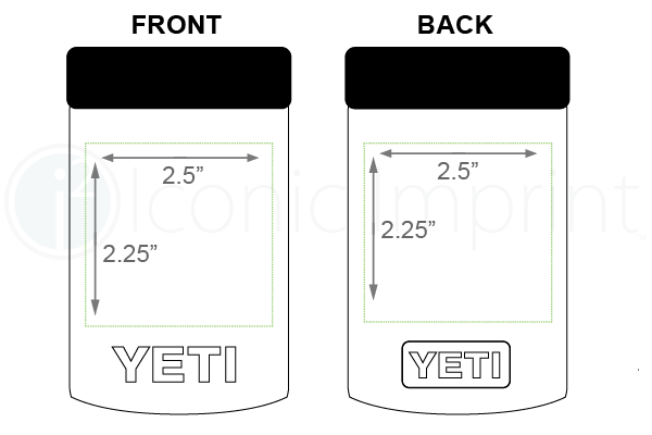  YETI Colster Imprint Area