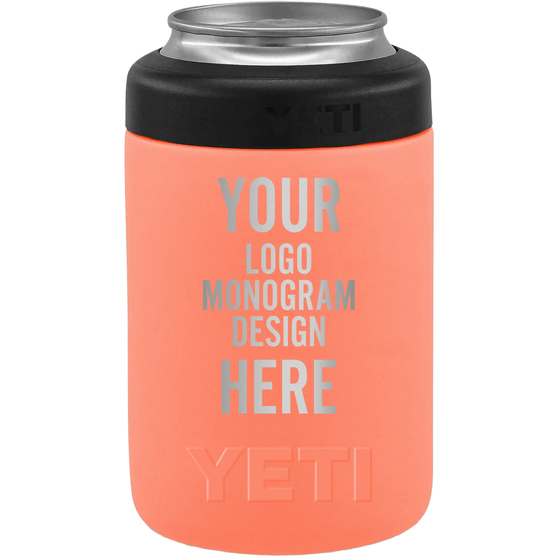 Personalized YETI Rambler 12 oz Colster - Coral Gift | Iconic Imprint