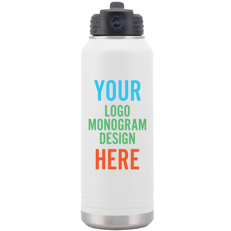 Personalized Polar Camel 32 oz Water Bottle with Straw Lid