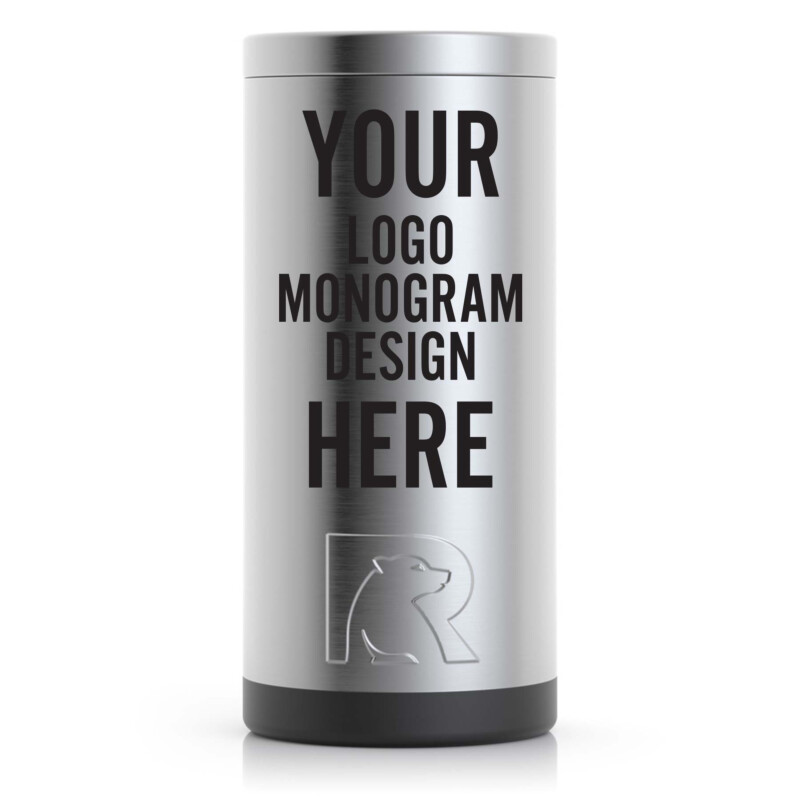 Personalized RTIC Skinny Can Holder - Stainless