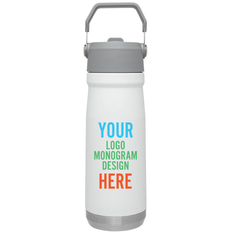 Floogals Logo Personalized 20 oz Screw Top Water Bottle with Straw