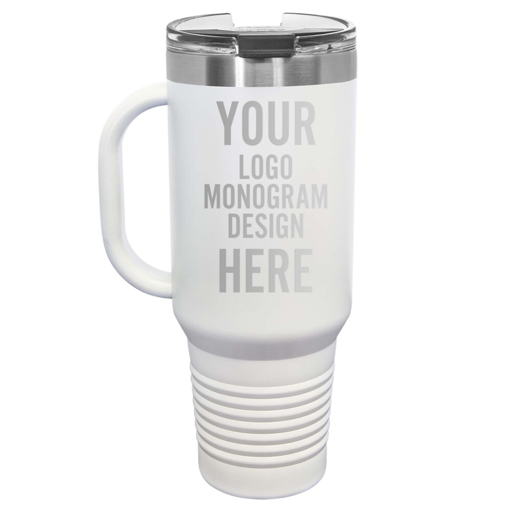 40 Oz Tumbler With Handle, 40 Oz Travel Mug, 40 Oz Cup Personalized, 40 Oz  Custom Tumbler With Name or Monogram, Insulated Tumbler 