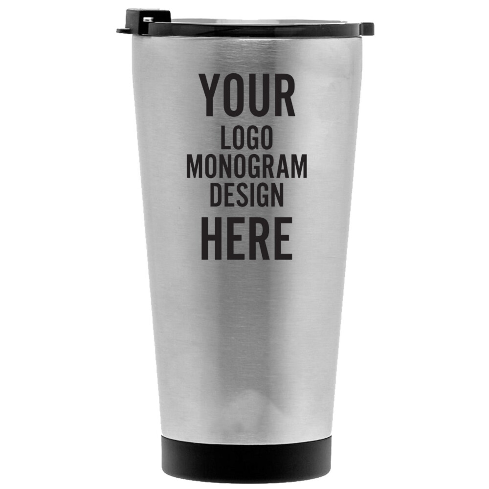 Personalized RTIC 16 oz Travel Coffee Cup - Powder Coated - Customize with  Your Logo, Monogram, or Design - Custom Tumbler Shop