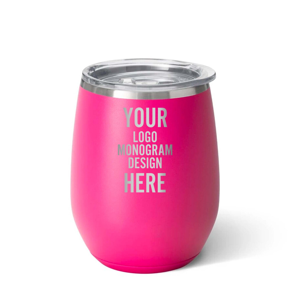Personalized Swig 14 oz Stemless Wine Cup - Customized Your Way with a  Logo, Monogram, or Design - Iconic Imprint