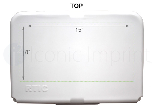 RTIC 20 Hard Side Cooler Imprint Area